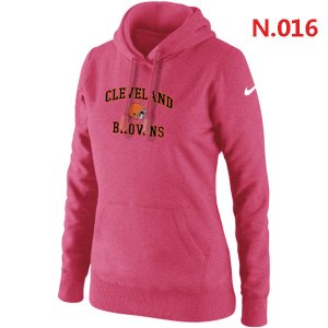 Women Cleveland Browns Logo Pullover Hoodie-5