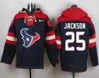 Nike Houston Texans #25 Kareem Jackson Navy Blue Player Pullover Hoodie