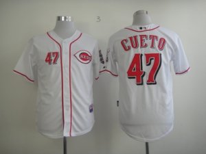 mlb jerseys cincinnati reds #47 cueto white