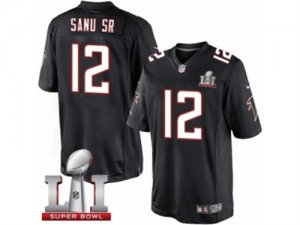 Mens Nike Atlanta Falcons #12 Mohamed Sanu Limited Black Alternate Super Bowl LI 51 NFL Jersey