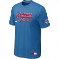 Cleveland Indians light Blue Nike Short Sleeve Practice T-Shirt