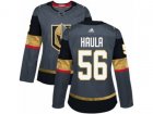 Women Adidas Vegas Golden Knights #56 Erik Haula Authentic Gray Home NHL Jersey