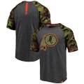Washington Redskins Heathered Gray Camo NFL Pro Line by Fanatics Branded T-Shirt