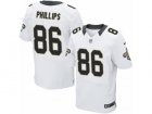 Mens Nike New Orleans Saints #86 John Phillips Elite White NFL Jersey