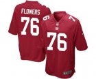 Men's Nike New York Giants #76 Ereck Flowers Game Red Alternate NFL Jersey