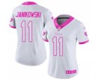 Women's Nike Oakland Raiders #11 Sebastian Janikowski Limited Rush Fashion Pink NFL Jersey