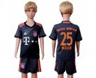 Bayern Munchen #25 Muller Away Kid Soccer Club Jersey
