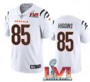 Nike Bengals #85 Tee Higgins White 2022 Super Bowl LVI Vapor Limited Jersey