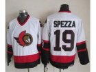 NHL Ottawa Senators #19 Jason Spezza White CCM Throwback Stitched jerseys