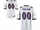 Men's Nike Baltimore Ravens Customized Game White Jerseys(S-4XL)