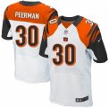 Men's Nike Cincinnati Bengals #30 Cedric Peerman Elite White NFL Jersey