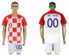 Croatia Home 2018 FIFA World Cup Mens Customized Jersey