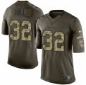 Men's Nike Cincinnati Bengals #32 Jeremy Hill Limited Green Salute to Service NFL Jersey