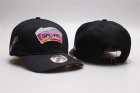 Spurs Fresh Logo Black Peaked Adjustable Hat YP