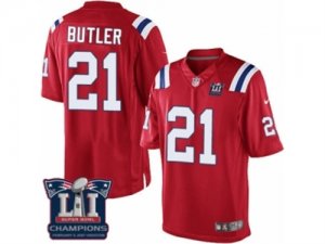 Youth Nike New England Patriots #21 Malcolm Butler Red Alternate Super Bowl LI Champions NFL Jersey