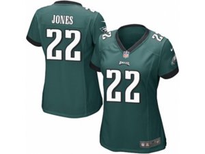 Women Nike Philadelphia Eagles #22 Sidney Jones Game Midnight Green Team Color NFL Jersey