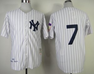 mlb new york yankees #7 mantle white M&N(1951)