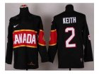 nhl jerseys team canada #2 keith black[2014 winter olympics]