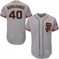 2016 Men San Francisco Giants #40 Madison Bumgarner Majestic Gray Flexbase Authentic Collection Player Jersey