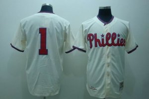 mlb philadelphia phillies #1 ashburn m&n cream