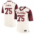 Oklahoma Sooners #75 Dru Samia White 47 Game Winning Streak College Football Jersey