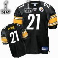 Pittsburgh Steelers #21 Mewelde Moore 2011 super bowl black