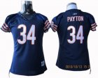 women chicago bears #34 walter payton blue