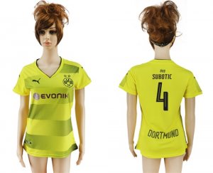 2017-18 Dortmund 4 SUBOTIC Home Women Soccer Jersey