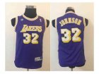 youth nba los angeles lakers #32 johnson purple