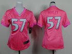 Nike women Baltimore Ravens #57 mosley pink jerseys