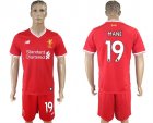 2017-18 Liverpool 19 MANE Home Soccer Jersey
