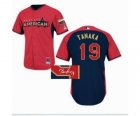 mlb 2014 all star jerseys new york yankees #19 tanaka red-blue[signature]