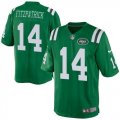 Nike New York Jets #14 Ryan Fitzpatrick Green Men Rush jerseys(Elite)