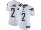 Women Nike Los Angeles Chargers #2 Josh Lambo Vapor Untouchable Limited White NFL Jersey
