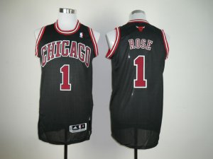 nba chicago bulls #1 rose black[Revolution 30]