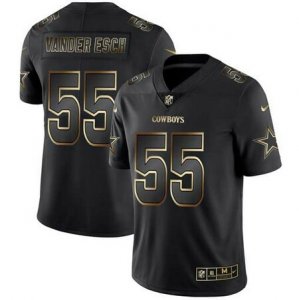 Nike Cowboys #55 Leighton Vander Esch Black Gold Vapor Untouchable Limited