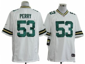 Nike NFL Green Bay Packers #53 Perry White Elite Jerseys