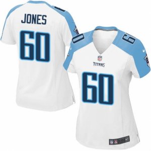 Women\'s Nike Tennessee Titans #60 Ben Jones Limited White NFL Jersey