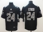 Nike Raiders #24 Marshawn Lynch Black Impact Rush Limited Jersey