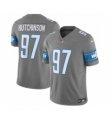 Mens Nike Detroit Lions #97 Aidan Hutchinson Grey 2023 F.U.S.E. Vapor Untouchable Limited Football Stitched Jersey