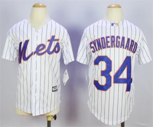 Mets #34 Noah Syndergaard White Youth New Cool Base Jersey