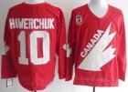 Team Canada #10 Hawerchuk Throwback red