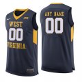 West Virginia Mountaineers Navy Mens Customized College Basketball Jersey