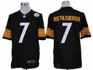 Nike NFL Pittsburgh Steelers #7 Ben Roethlisberger Black (Limited)Jerseys