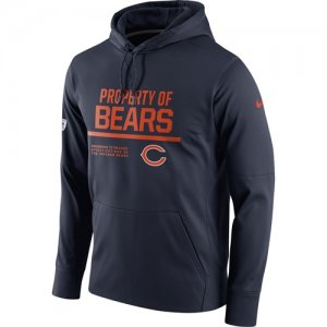 Men\'s Chicago Bears Nike Navy Circuit Property Of Performance Pullover Hoodie