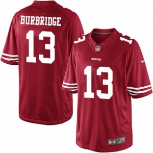 Mens Nike San Francisco 49ers #13 Aaron Burbridge Limited Red Team Color NFL Jersey