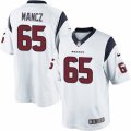 Mens Nike Houston Texans #65 Greg Mancz Limited White NFL Jersey