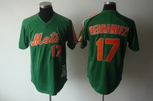 mlb new york mets #17 hernandez m&n GREEN