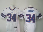 Nike Buffalo Bills #34 Thomas white Jerseys(Elite)