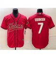 Men Atlanta Falcons #7 Bijan Robinson Red Cool Base Stitched Baseball Jersey